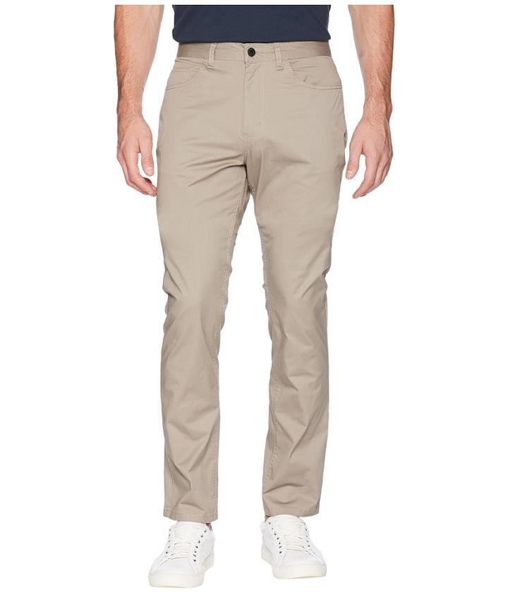 Kenneth Cole New York Stretch Sateen Five-pocket Casual Pants (beige) Men's Casual Pants