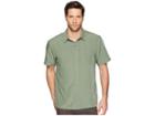 White Sierra Sandpiper Short Sleeve Shirt (mountain Pine) Men's Short Sleeve Pullover