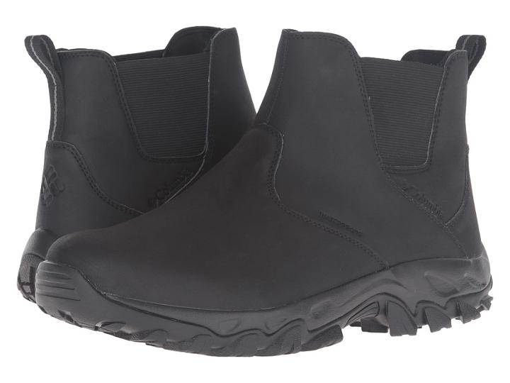 Columbia Newton Ridge Plus Slip Waterproof (black/charcoal) Men's Waterproof Boots