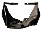 Bandolino Omira (black Sleek Patent Pu) Women's Wedge Shoes