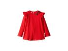 Mud Pie Ruffle Tartan Bow Tunic (infant/toddler) (red) Girl's T Shirt