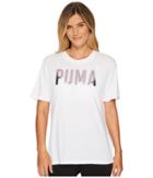 Puma Fusion Bf Tee (puma White Foil) Women's T Shirt