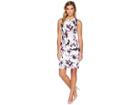 Calvin Klein Print Sheath Dress W/ Seams (aubergine/black) Women's Dress
