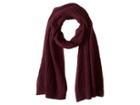 Polo Ralph Lauren Wool Cashmere Classic Cable Scarf (elderberry Heather) Scarves