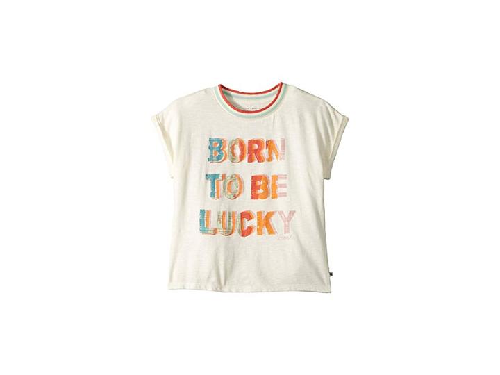 Lucky Brand Kids Jelena Tee (big Kids) (whisper White) Girl's T Shirt