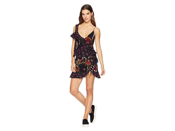 For Love And Lemons Georgi Tiered Tank Dress (patchwork) Women's Dress