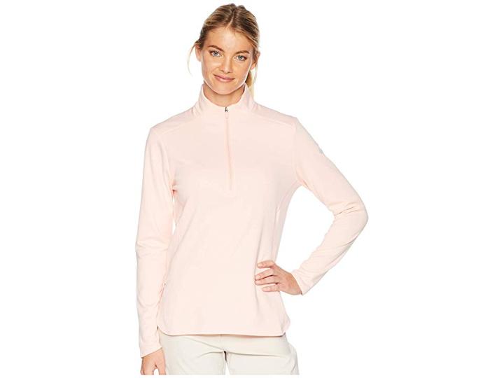 Nike Golf Dry Long Sleeve Top (storm Pink/heather/flint Silver) Women's Clothing