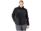 Nike Long Sleeve Pullover Sherpa Top (size 1x-3x) (black/black) Women's Workout