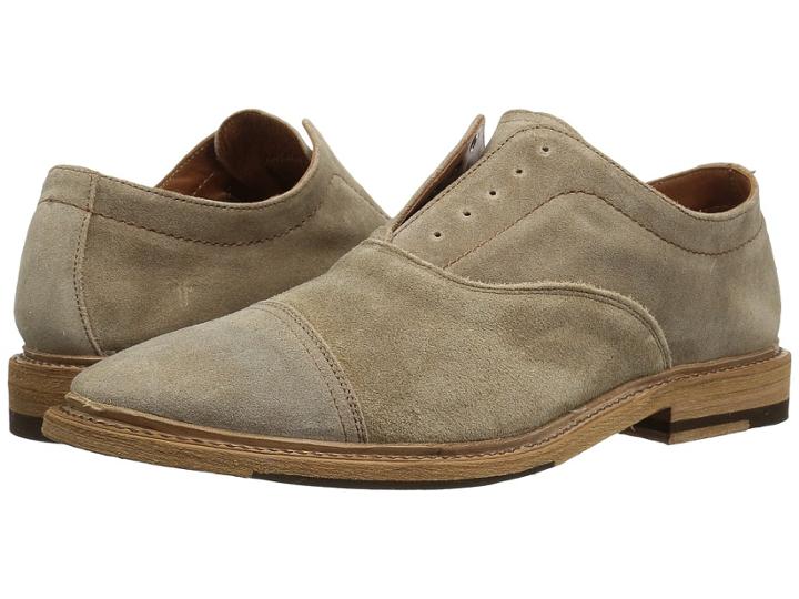 Frye Paul Bal Oxford (ash Washed Waxed Suede) Men's Shoes