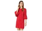 Badgley Mischka Pleated Sack Dress (red) Women's Dress