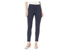 Anne Klein Check Pull-on Compression Pants (gauguin/anne Black) Women's Dress Pants