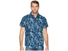 The North Face Short Sleeve Bay Trail Novelty Woven Shirt (urban Navy Woodland Floral Print) Men's Short Sleeve Button Up