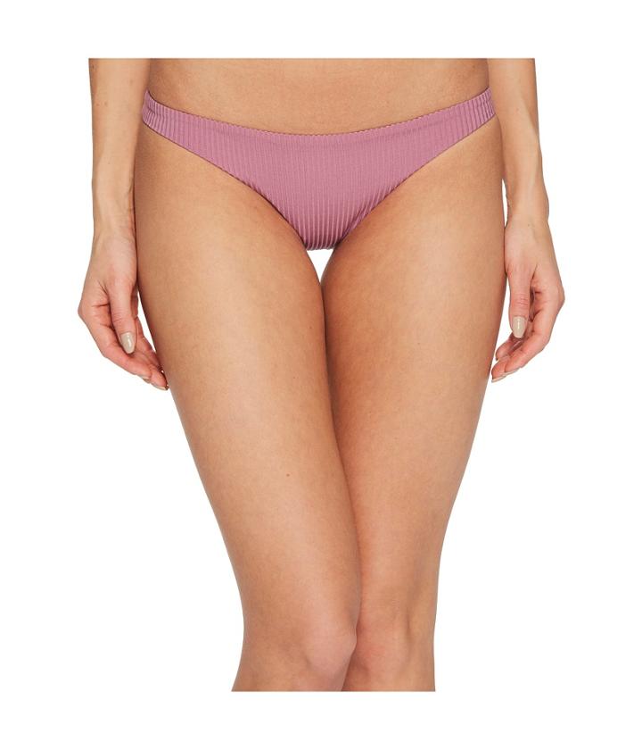 Vitamin A Swimwear Luciana Full Coverage Bottom (rose Rib) Women's Swimwear