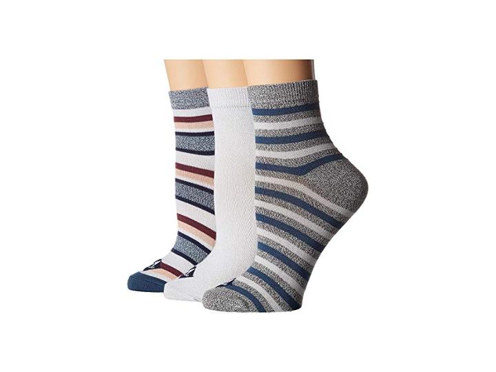 Sperry Ankle Socks 3-pack (blue Marl Assorted) Women's No Show Socks Shoes