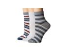 Sperry Ankle Socks 3-pack (blue Marl Assorted) Women's No Show Socks Shoes