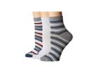 Sperry Ankle Socks 3-pack (blue Marl Assorted) Women's No Show Socks Shoes