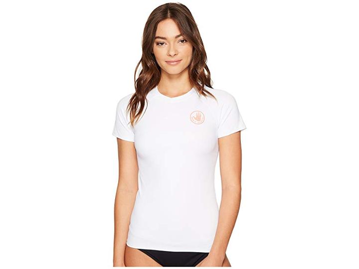 Body Glove Smoothies In Motion Rashguard (white) Women's Swimwear