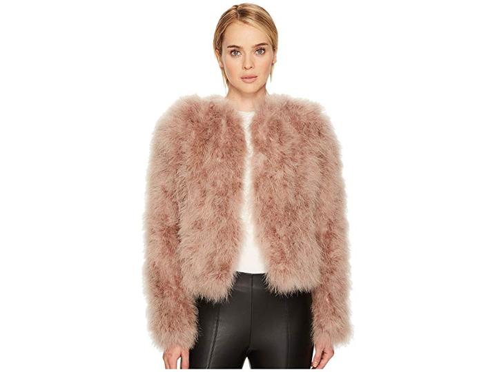 Lamarque Deora Feather Jacket (rose) Women's Coat