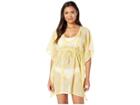 Echo Design Bicolor Floral Silk Butterfly Cover-up (lemon) Women's Swimwear