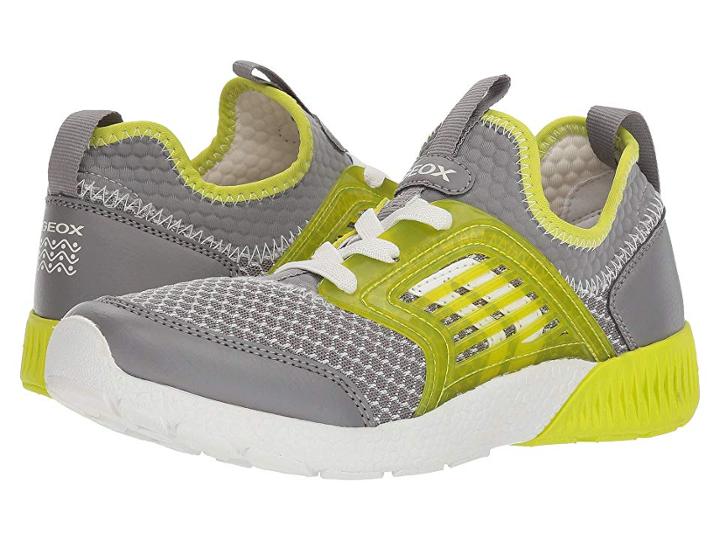 Geox Kids Sveth 1 (big Kid) (grey/lime) Boy's Shoes