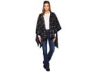 Stetson 2387 Brushed Plaid (black) Women's Sweatshirt