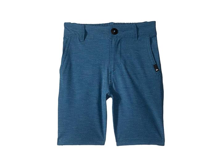 Quiksilver Kids Union Heather Amphibian Shorts (toddler/little Kids) (real Teal) Boy's Shorts