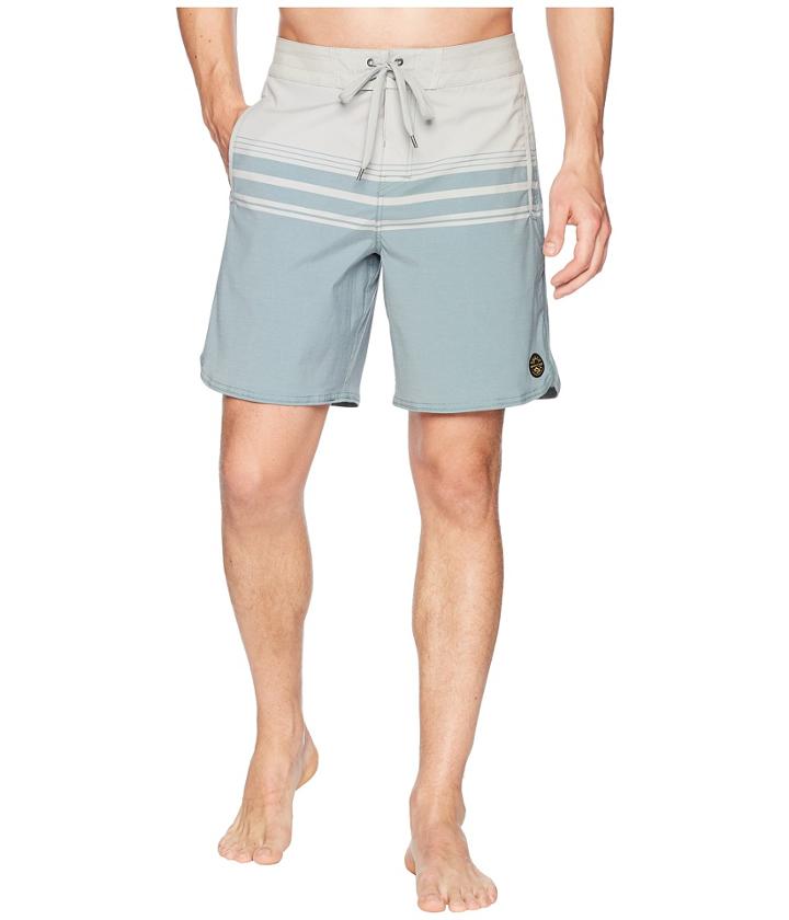 United By Blue Backwater Scallop Boardshorts (grey) Men's Swimwear