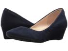 Cole Haan Sadie Wedge 40mm (marine Blue Suede) Women's Wedge Shoes