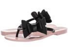 Melissa Shoes Harmonic Bow V (pink/black) Women's Sandals