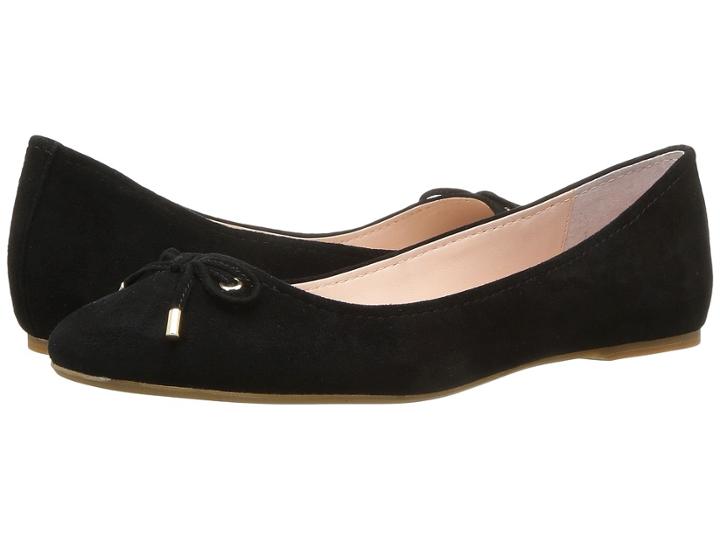Steven Staple (black Suede) Women's Flat Shoes