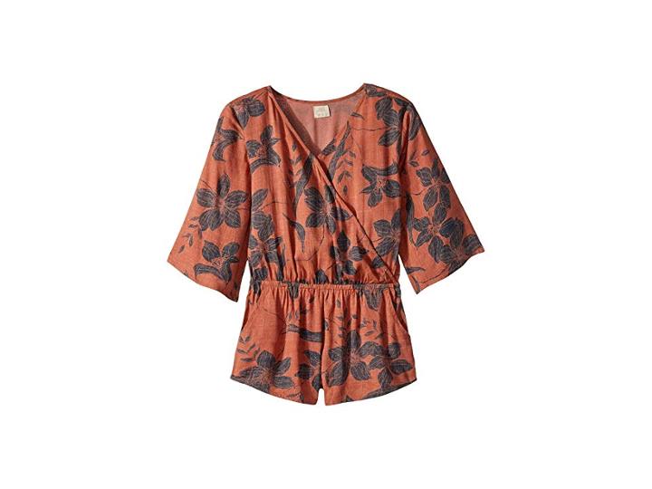 O'neill Kids Joanie Romper (big Kids) (terracotta) Girl's Jumpsuit & Rompers One Piece