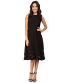 Taylor Corded Knit With Mesh Inserts (black) Women's Dress