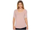 Woolrich Meadow Forks 3/4 Sleeve Shirt (violet Ice) Women's T Shirt