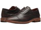 Frye Paul Bal Oxford (dark Brown Textured Brush-off) Men's Shoes
