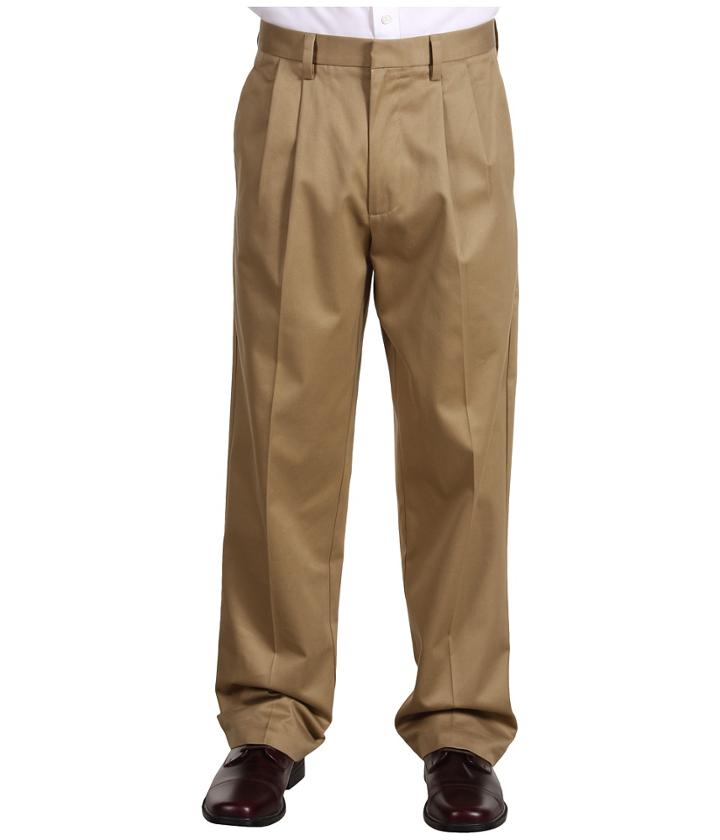 Dockers Signature Khaki D4 Relaxed Fit Pleated (dark Khaki) Men's Casual Pants