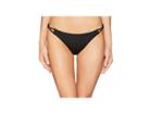 Rvca Solid Shimmer Medium Swim Bottom (black) Women's Swimwear