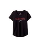 Nike Kids Nsw Multi Sport Tee (little Kids/big Kids) (black/racer Pink) Girl's T Shirt