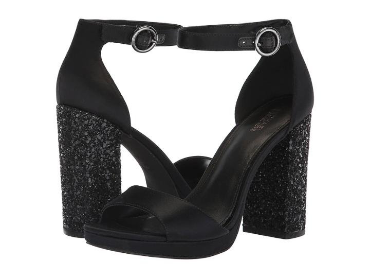 Michael Michael Kors Erika Ankle Strap (black) Women's  Shoes