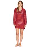 Prana Alexia Tunic (deep Pomegranate) Women's Swimwear