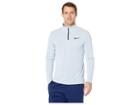 Nike Superset Top Long Sleeve 1/4 Zip (light Armory Blue/black) Men's Clothing