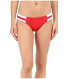 Seafolly Block Party Spliced Hipster Bottoms (chilli Red) Women's Swimwear