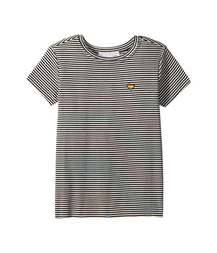 Spiritual Gangster Kids Happy And Free Short Sleeve Tee (toddler/little Kids/big Kids) (seashell Black) Girl's T Shirt