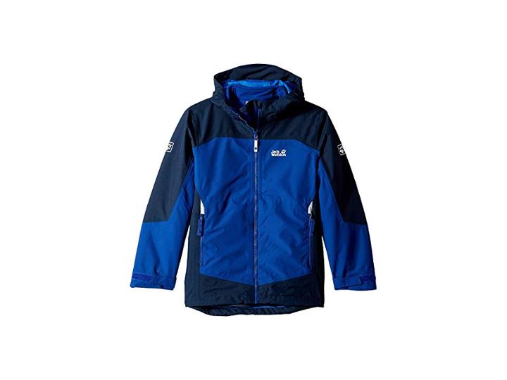Jack Wolfskin Kids Akka 3-in-1 Jacket (infant/toddler/little Kids/big Kids) (sapphire) Boy's Coat