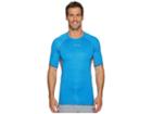Under Armour Armour(r) Heatgear(r) Printed S/s Tee (mako Blue/graphite/mako Blue) Men's T Shirt
