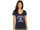 Champion College North Carolina Tar Heels University V-neck Tee (navy) Women's T Shirt