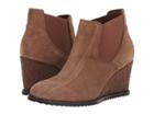 Trask Tatum (taupe Oiled Italian Suede) Women's Wedge Shoes