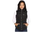 U.s. Polo Assn. Quilted Vest With Shirttail Hem (black) Women's Vest