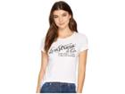 Levi's(r) Womens Slim Crew Neck Tee (wordmark White) Women's T Shirt