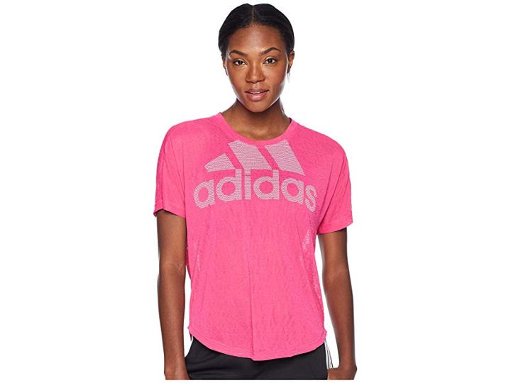 Adidas Magic Logo T-shirt (real Magenta) Women's T Shirt