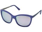 Guess Gu7444 (shiny Light Blue/smoke Mirror) Fashion Sunglasses